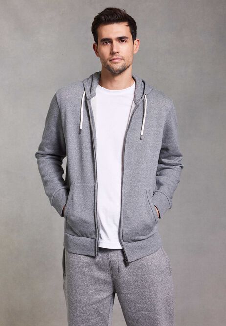 Grey Zip-Up Hoodie